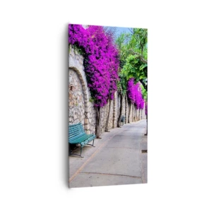 Bild auf Leinwand - Leinwandbild - Lass uns so schnell wie möglich treffen - 65x120 cm