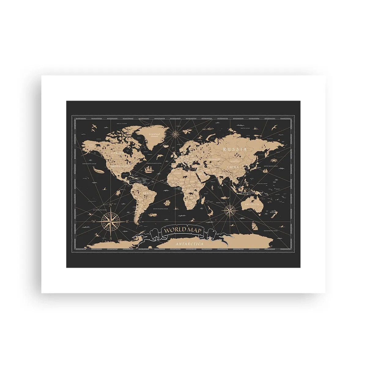 Poster - Die Grenzen meiner Welt - 40x30 cm