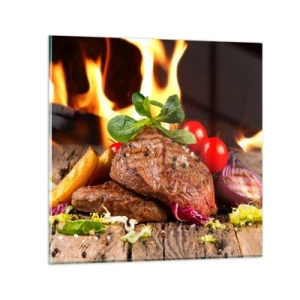 Glasbild - Bild auf glas - Von Hitze gezaubert - 60x60 cm