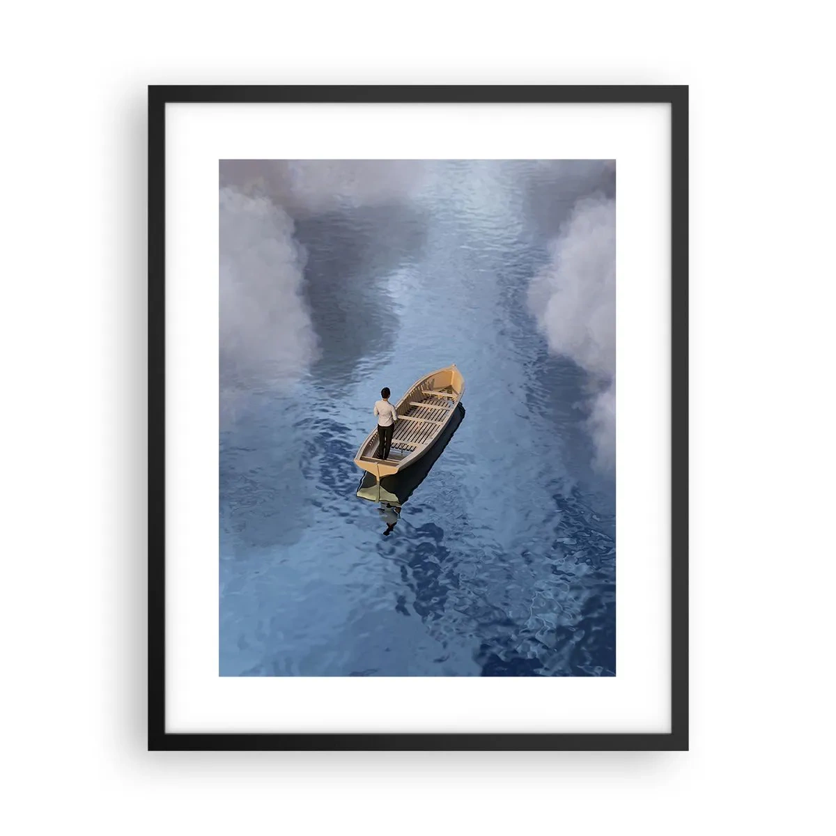 Poster in einem schwarzem Rahmen - Leben – Reise – unbekannt - 40x50 cm