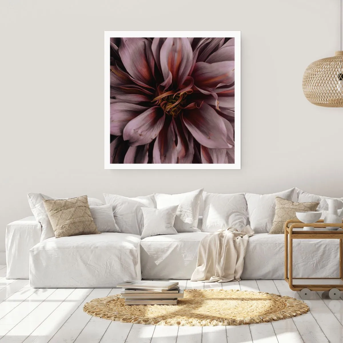 Poster - Ein Blumenherz - 60x60 cm