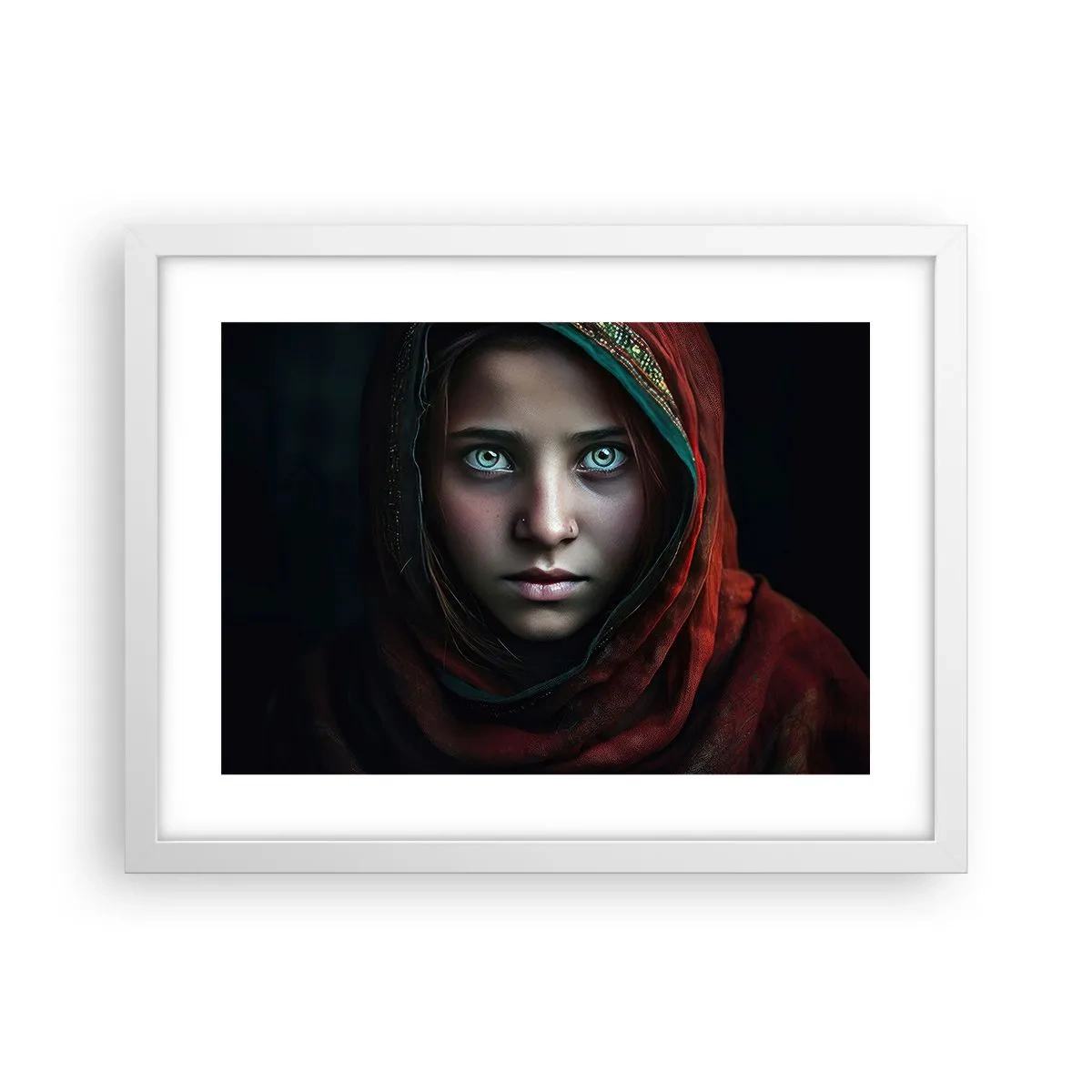 Poster in einem weißen Rahmen - Prinzessin aus dem Osten - 40x30 cm