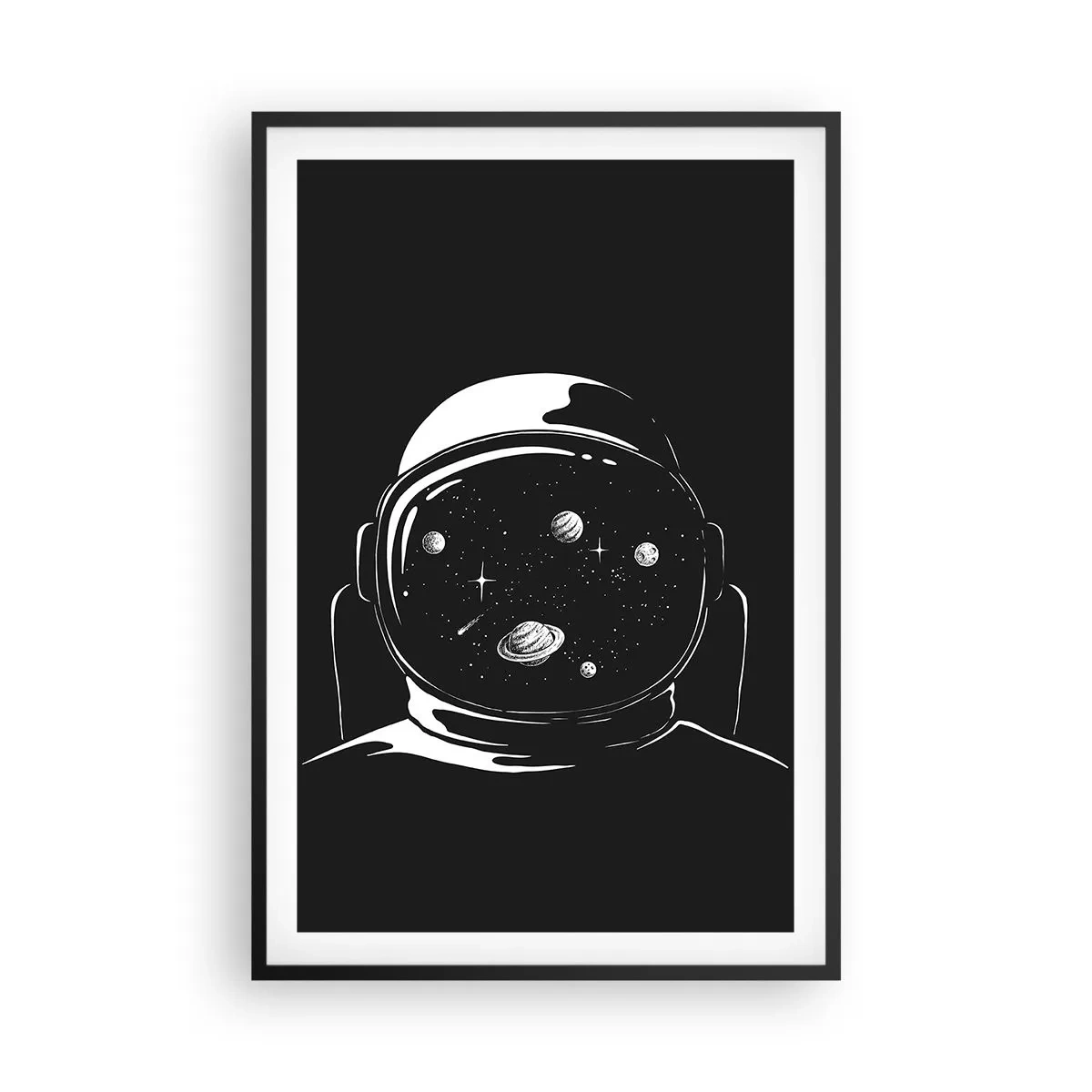 Poster in einem schwarzem Rahmen - Schöne Aussicht - 61x91 cm