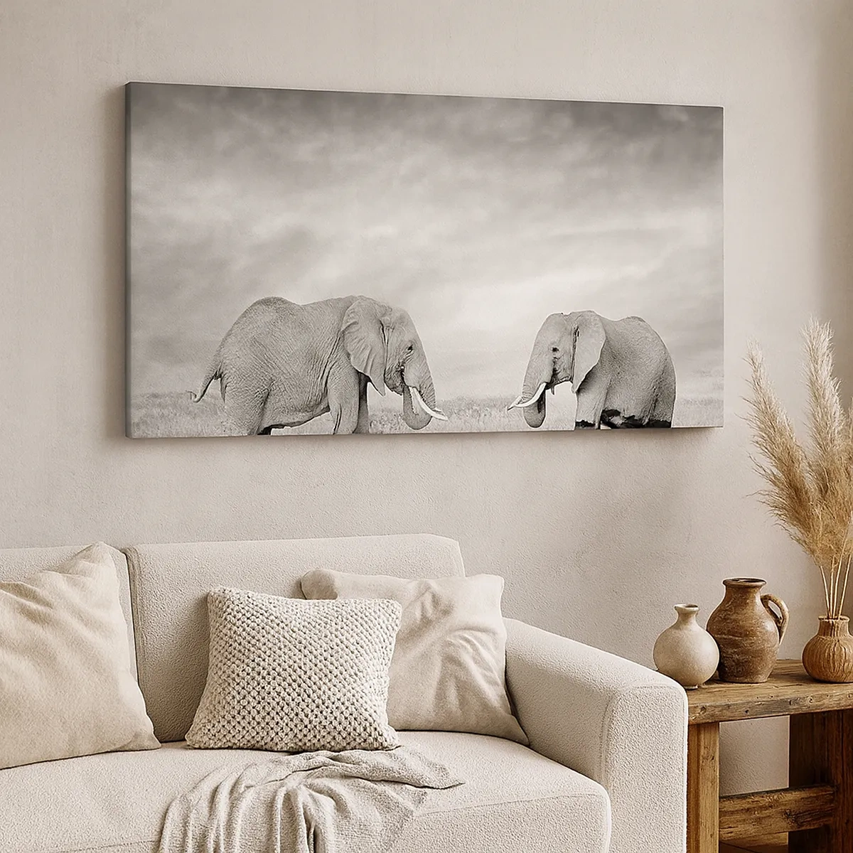 Bild auf Leinwand - Leinwandbild - Grau ist schön - 30x30 cm