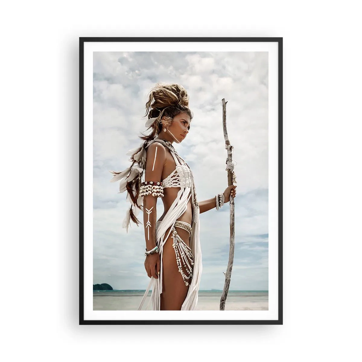 Poster in einem schwarzem Rahmen - Königin der Tropen - 70x100 cm