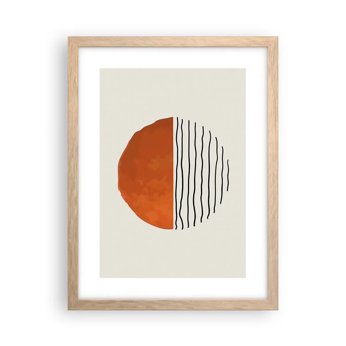 Poster in einem Rahmen aus heller Eiche - Im japanischen Klima - 30x40 cm