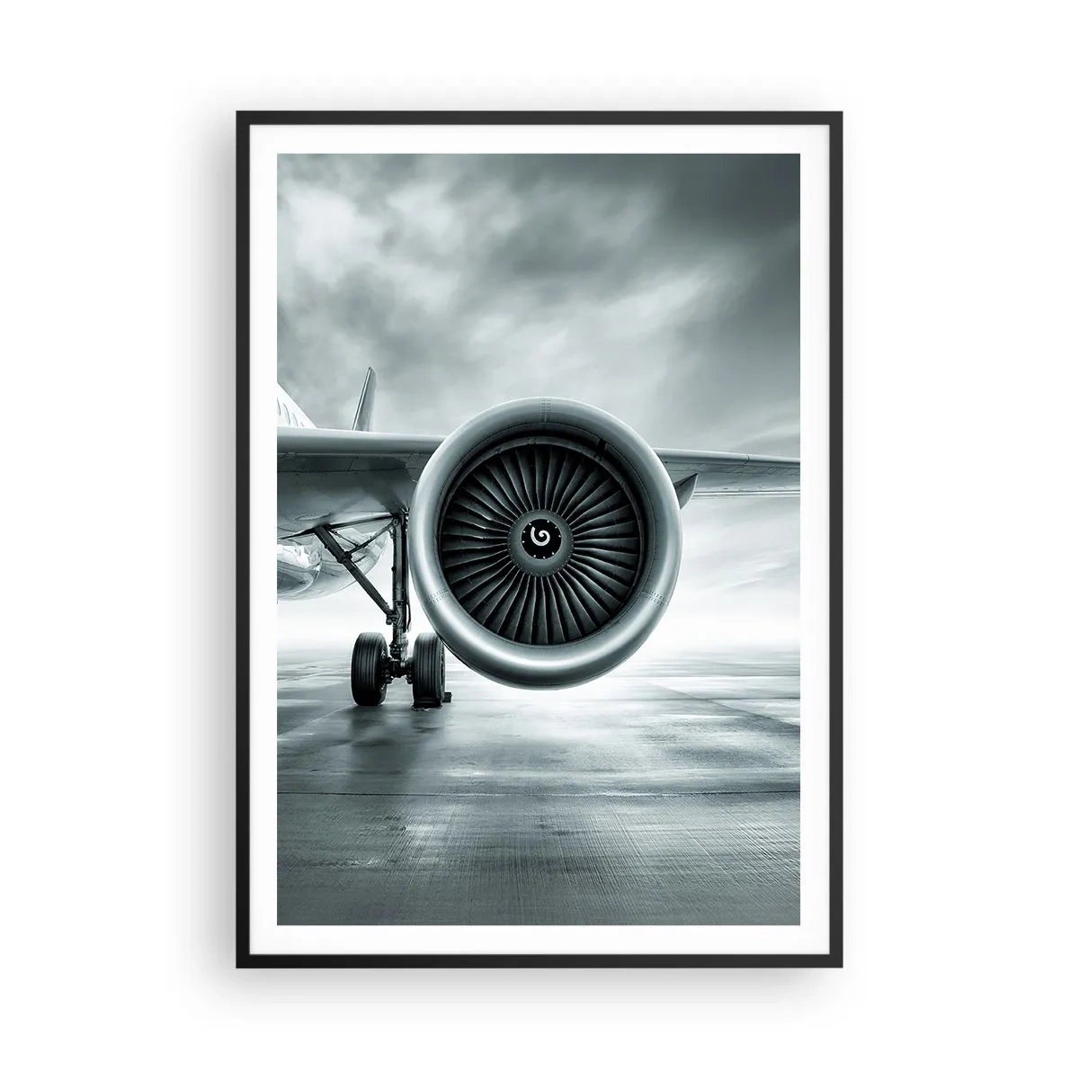 Poster in einem schwarzem Rahmen - Die Macht ist da! - 70x100 cm