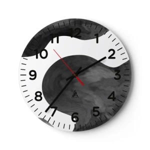 Wanduhr - Glasuhr - Milchstraße - 30x30 cm