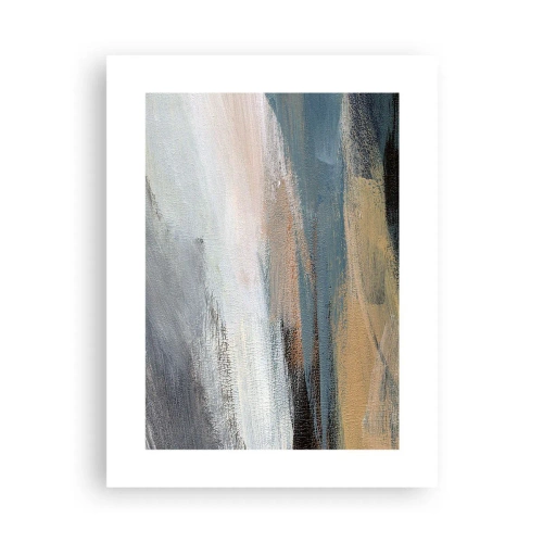 Poster - Abstraktion: nördliche Landschaft - 30x40 cm