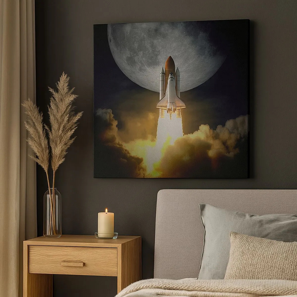 Bild auf Leinwand - Leinwandbild - Beginn eines überirdischen Abenteuers - 30x30 cm