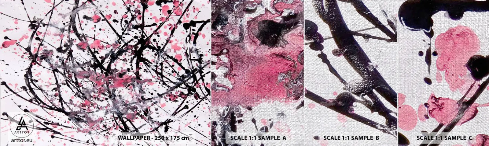 Fototapeten Muster Premium Canvas - Die Flüchtigkeit des Lebens - Abstraktion, Stück, Modernes Muster - 100x30 cm