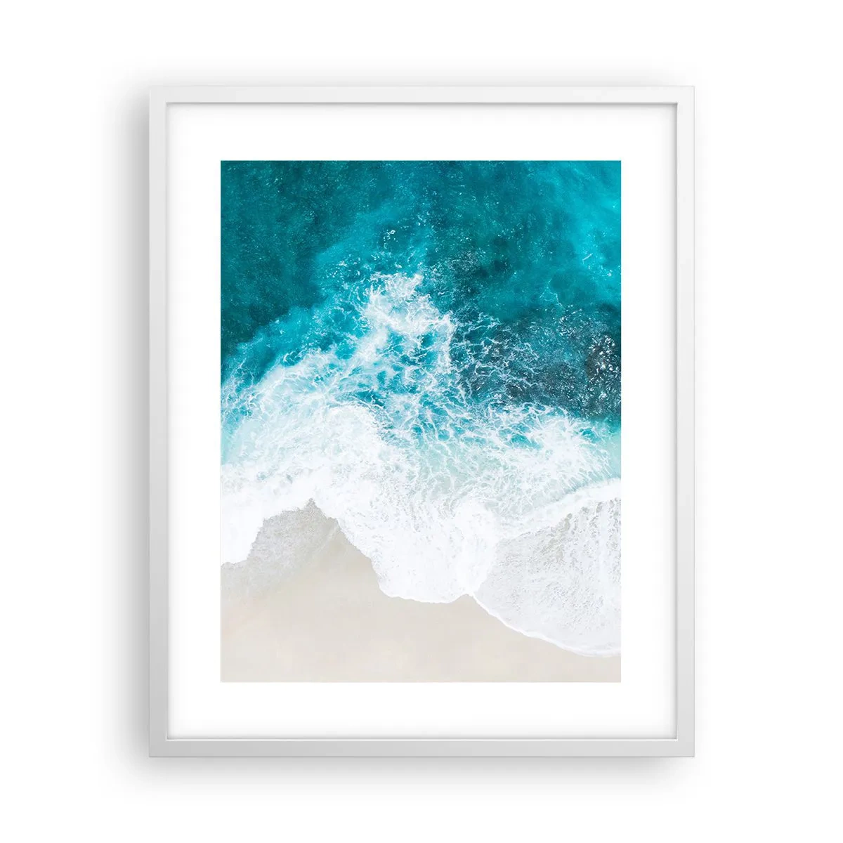 Poster in einem weißen Rahmen - Natürliche Liebkosung - 40x50 cm