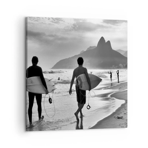 Bild auf Leinwand - Leinwandbild - Single-Wave-Samba - 50x50 cm