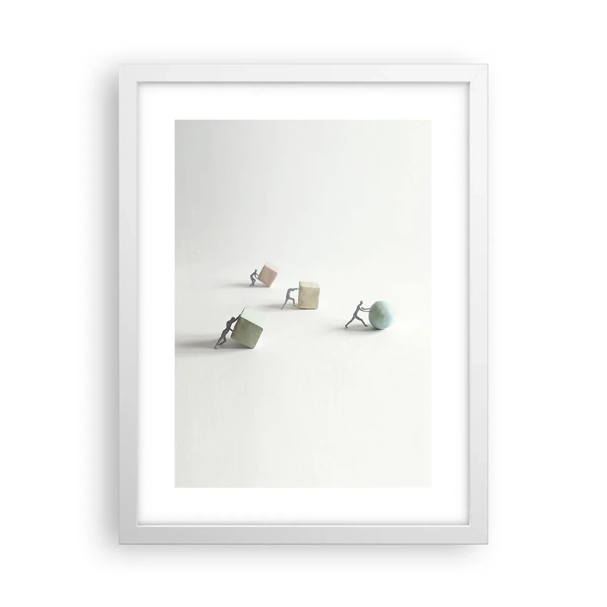 Poster in einem weißen Rahmen - Pures Leben - 30x40 cm