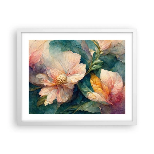 Poster in einem weißen Rahmen - Pure Subtilität - 50x40 cm