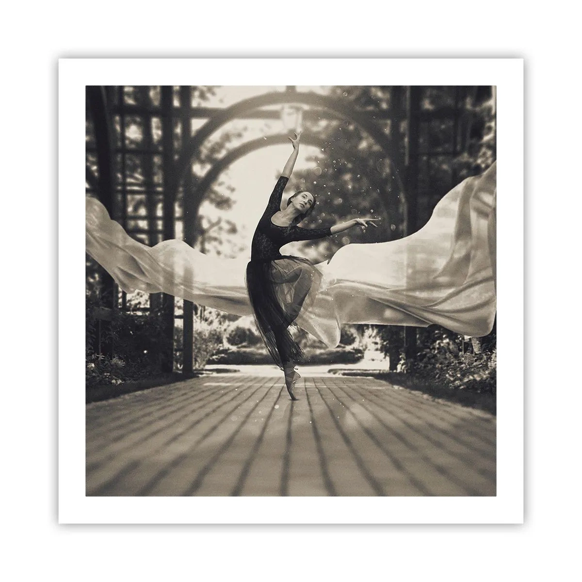 Poster - Der Tanz des Gartengeistes - 60x60 cm