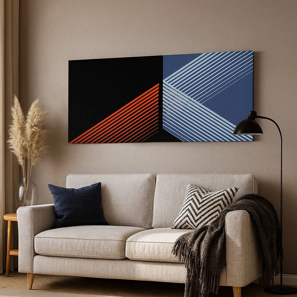 Bild auf Leinwand - Leinwandbild - Eine einfache Geschichte - 100x40 cm