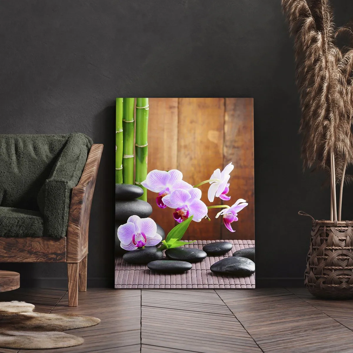 Bild auf Leinwand - Leinwandbild - Treffen Sie die Freuden des Ostens - 45x80 cm