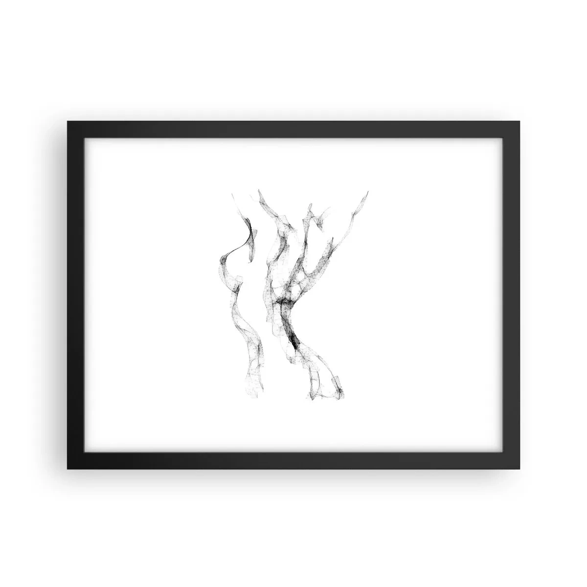 Poster in einem schwarzem Rahmen - Schön und stark - 40x30 cm