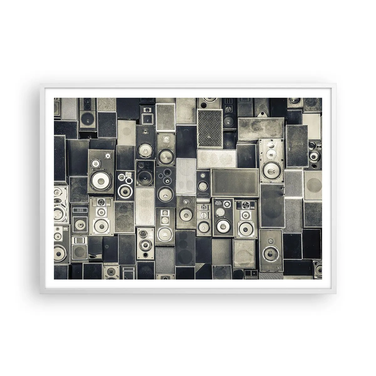 Poster in einem weißen Rahmen - Und es ist alles in Ordnung - 100x70 cm