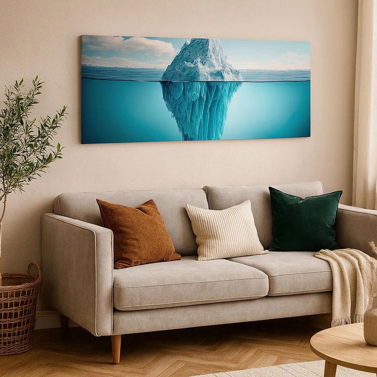 Bild auf Leinwand - Leinwandbild - Königin des Eises - 100x40 cm