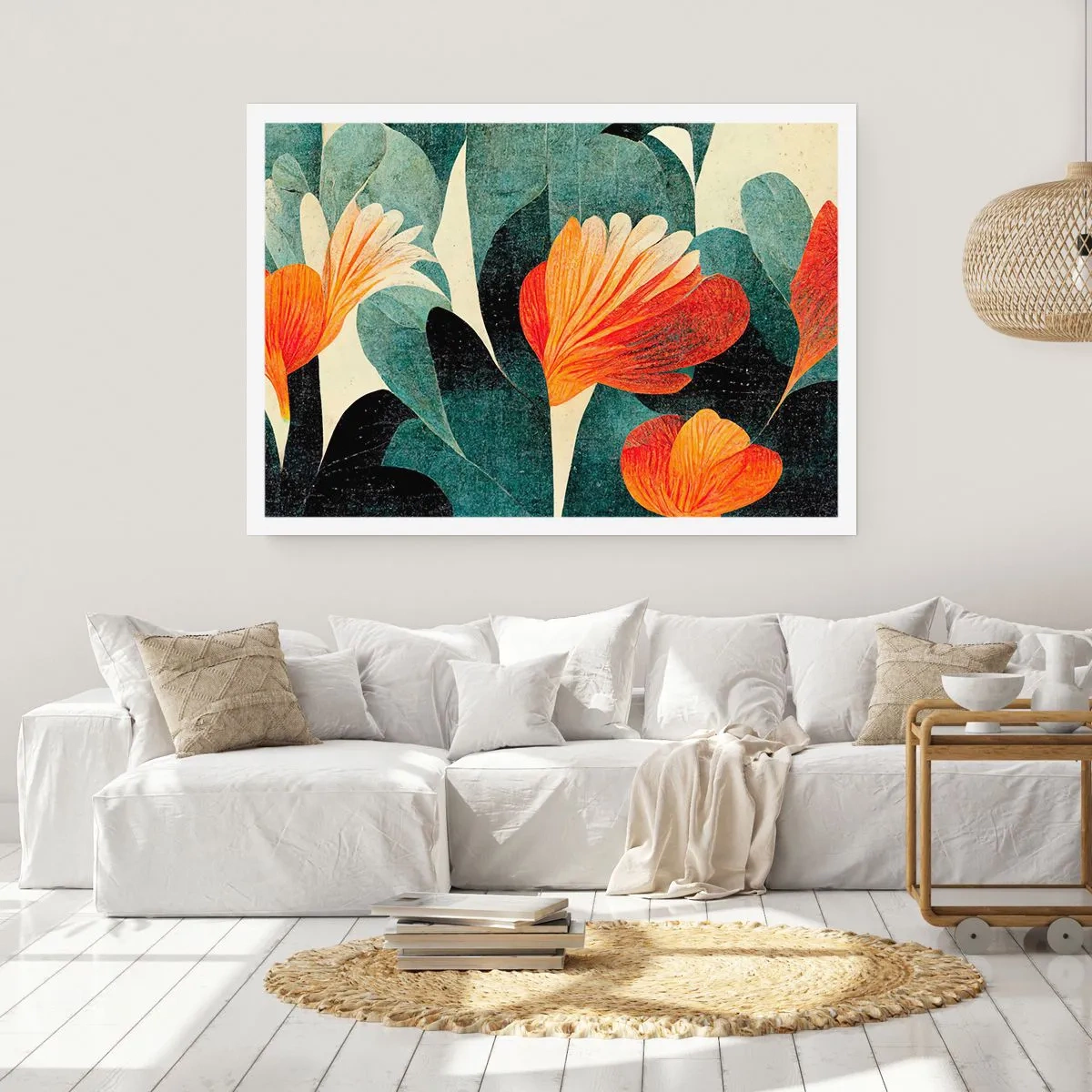 Poster - Hitze der Tropen und Kühle des Grüns - 50x40 cm