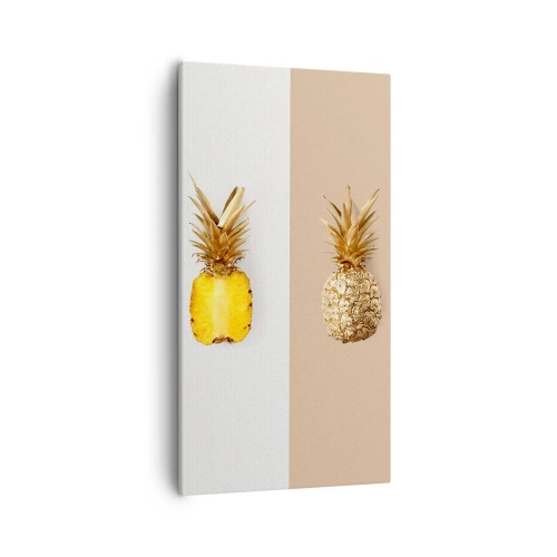 Bild auf Leinwand - Leinwandbild - Ananas für uns - 55x100 cm