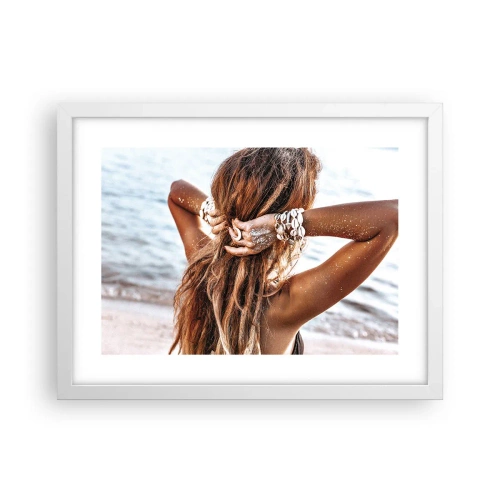 Poster in einem weißen Rahmen - Eine Schwester von Wasser und Sonne - 40x30 cm