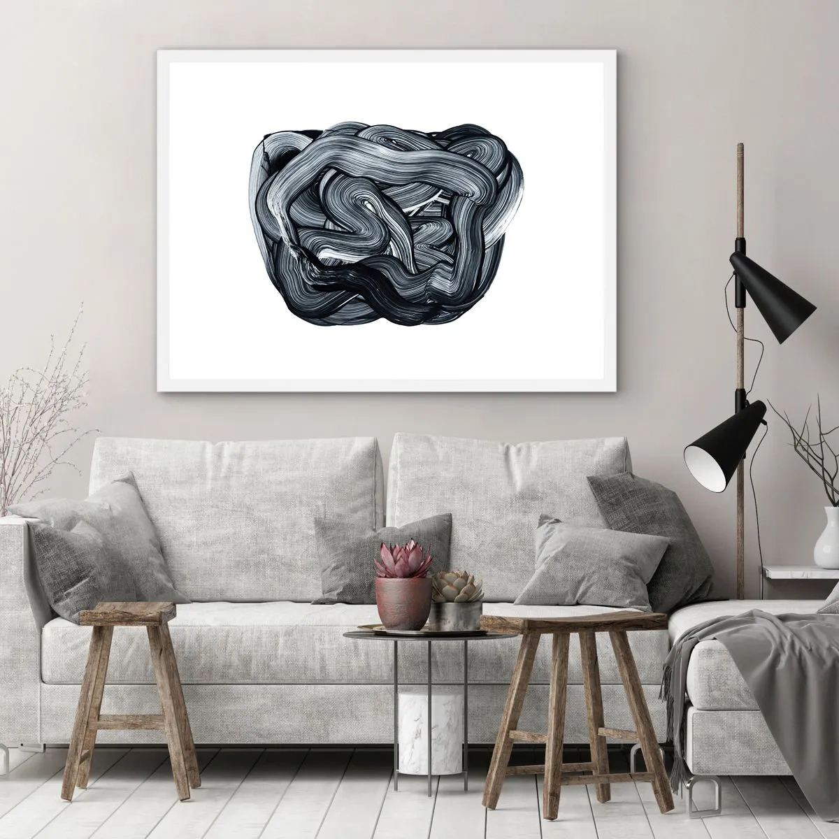 Poster in einem weißen Rahmen - Es ist nicht so einfach - 70x50 cm