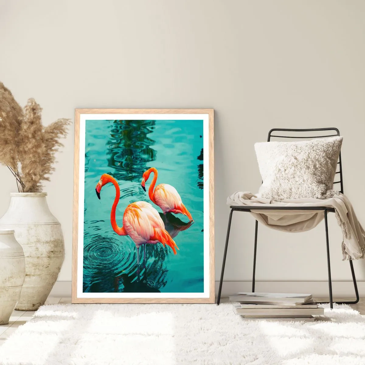 Poster in einem Rahmen aus heller Eiche - Wir sind jetzt in Mode - 40x50 cm