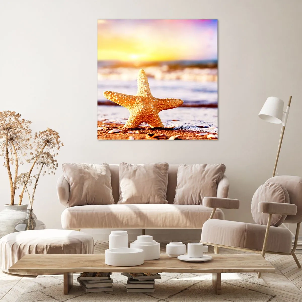 Bild auf Leinwand - Leinwandbild - Meer Geschenk - 60x60 cm