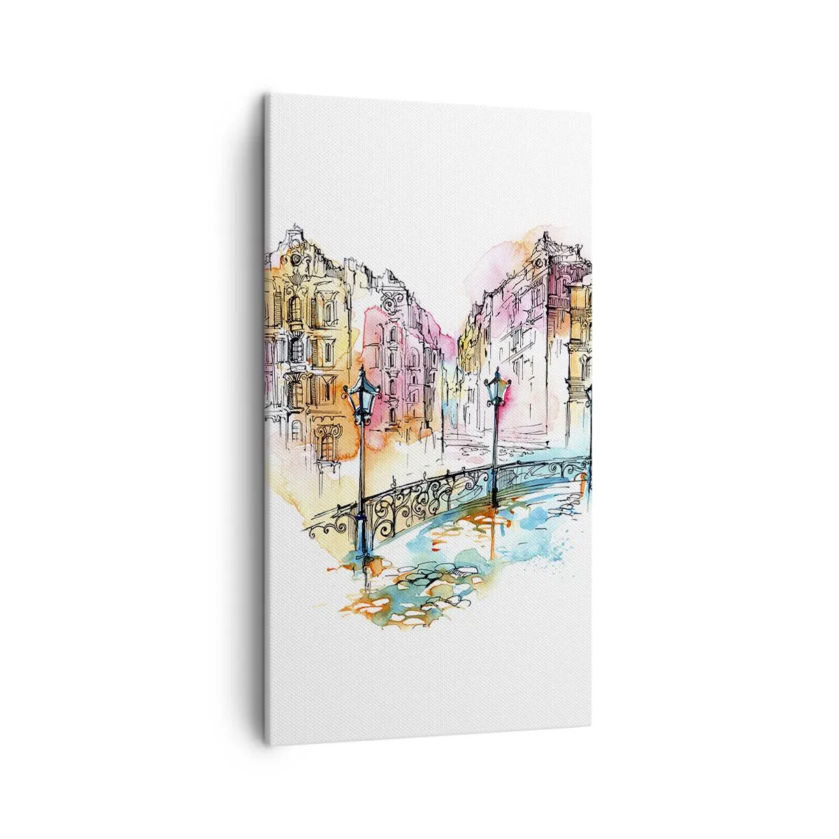 Bild auf Leinwand - Leinwandbild - Das Herz der Stadt - 45x80 cm