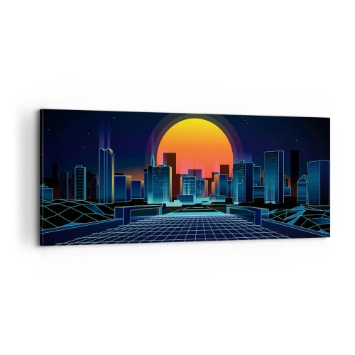 Bild auf Leinwand - Leinwandbild - Willst du immer noch zu Real gehen? - 100x40 cm