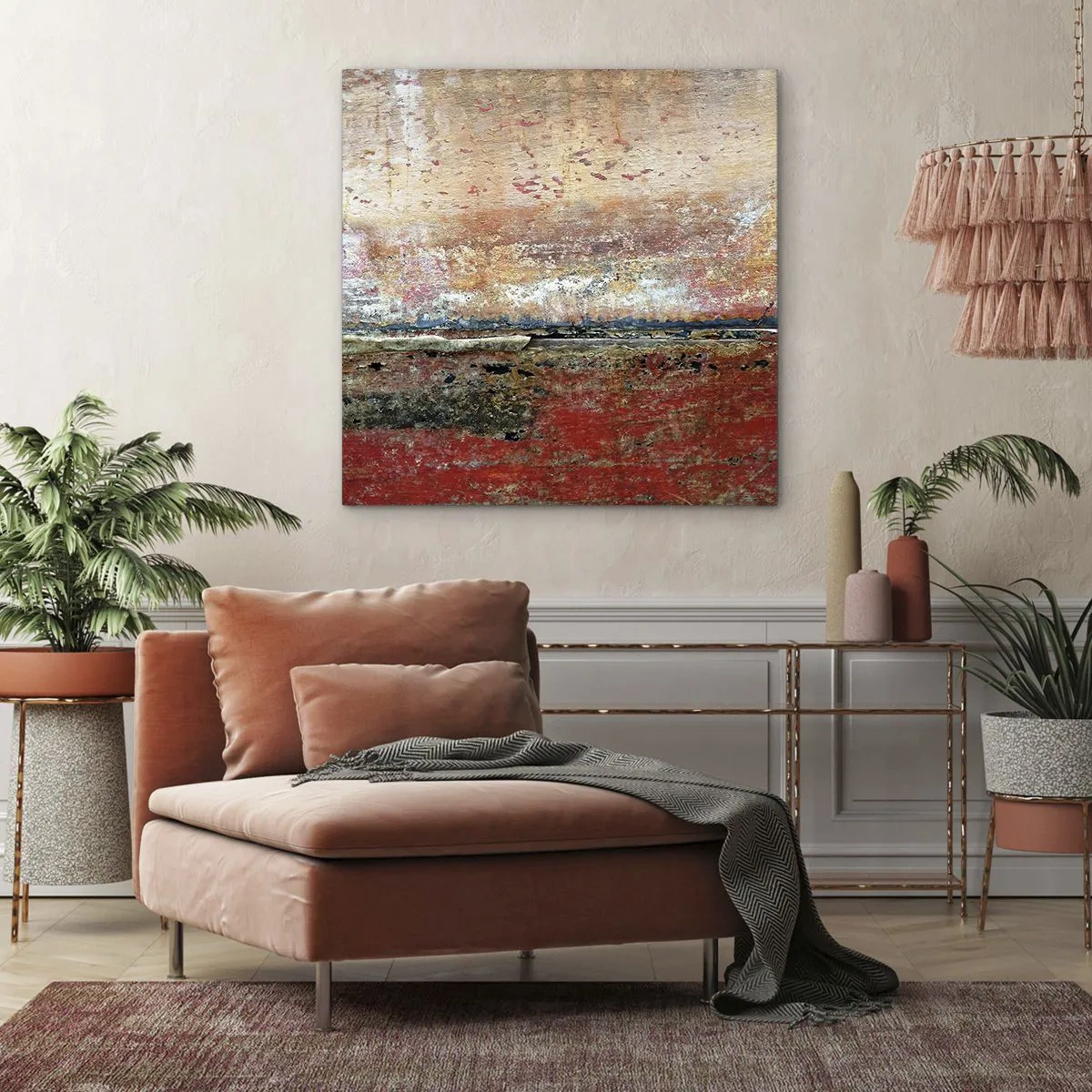Bild auf Leinwand - Leinwandbild - Vielleicht liegt es am Meer - 30x30 cm