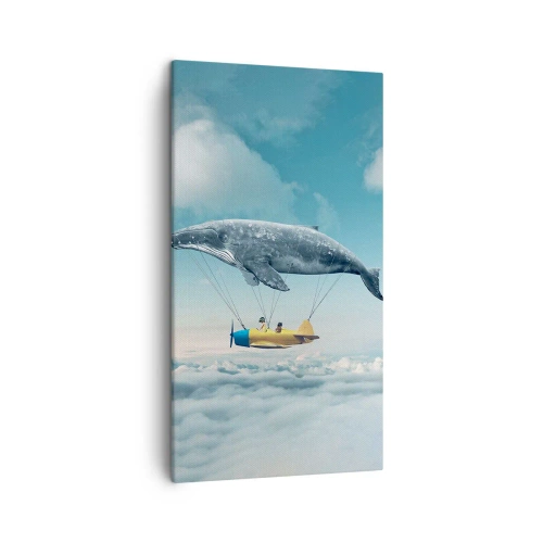 Bild auf Leinwand - Leinwandbild - Warum nicht? - 45x80 cm