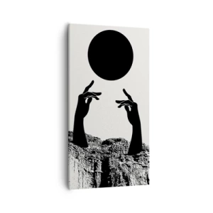 Bild auf Leinwand - Leinwandbild - Surrealistische Komposition: die Sonne und der Rest - 55x100 cm