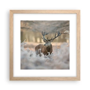 Poster in einem Rahmen aus heller Eiche - Ein flotter Morgen - 30x30 cm