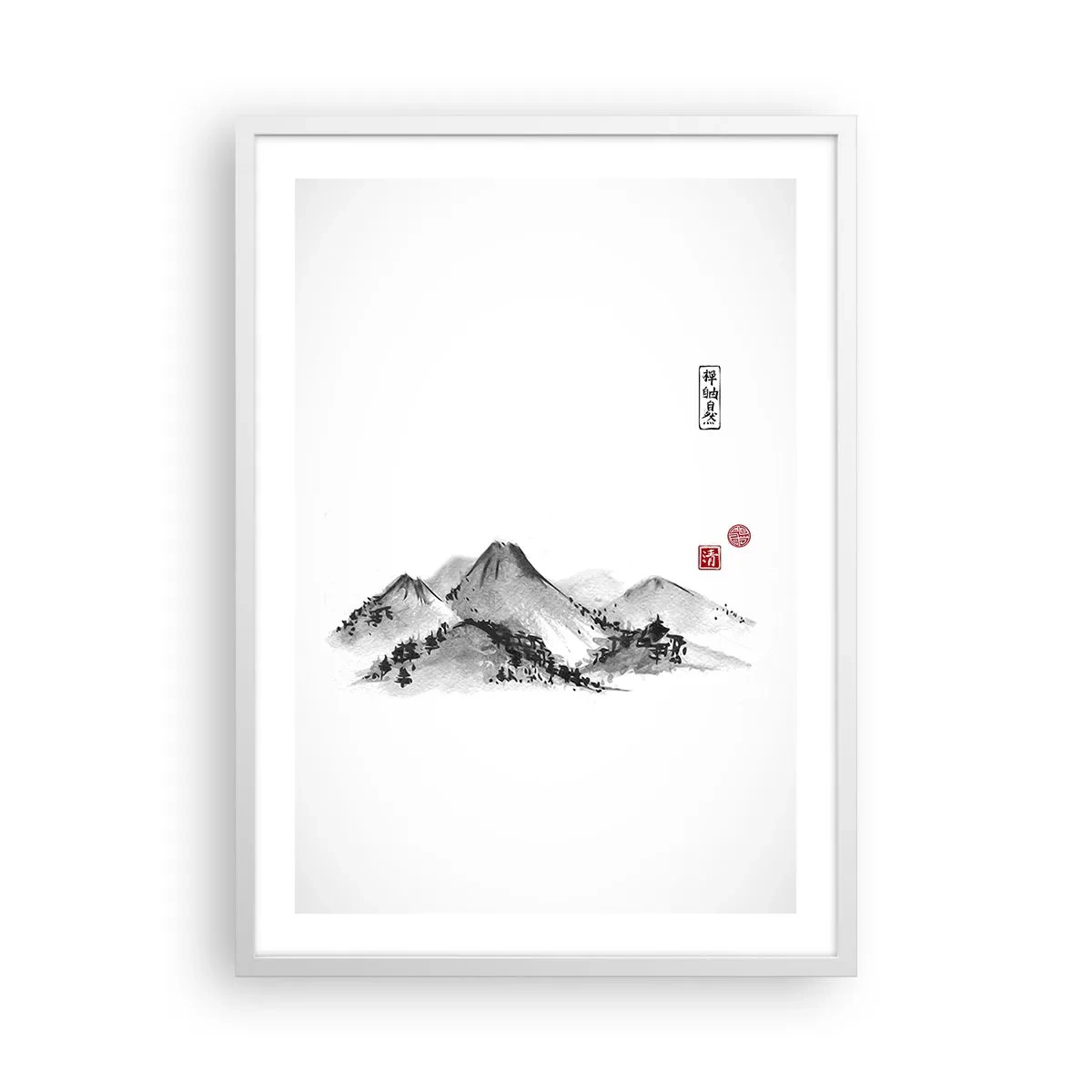 Poster in einem weißen Rahmen - Unendliche Fernen - 50x70 cm