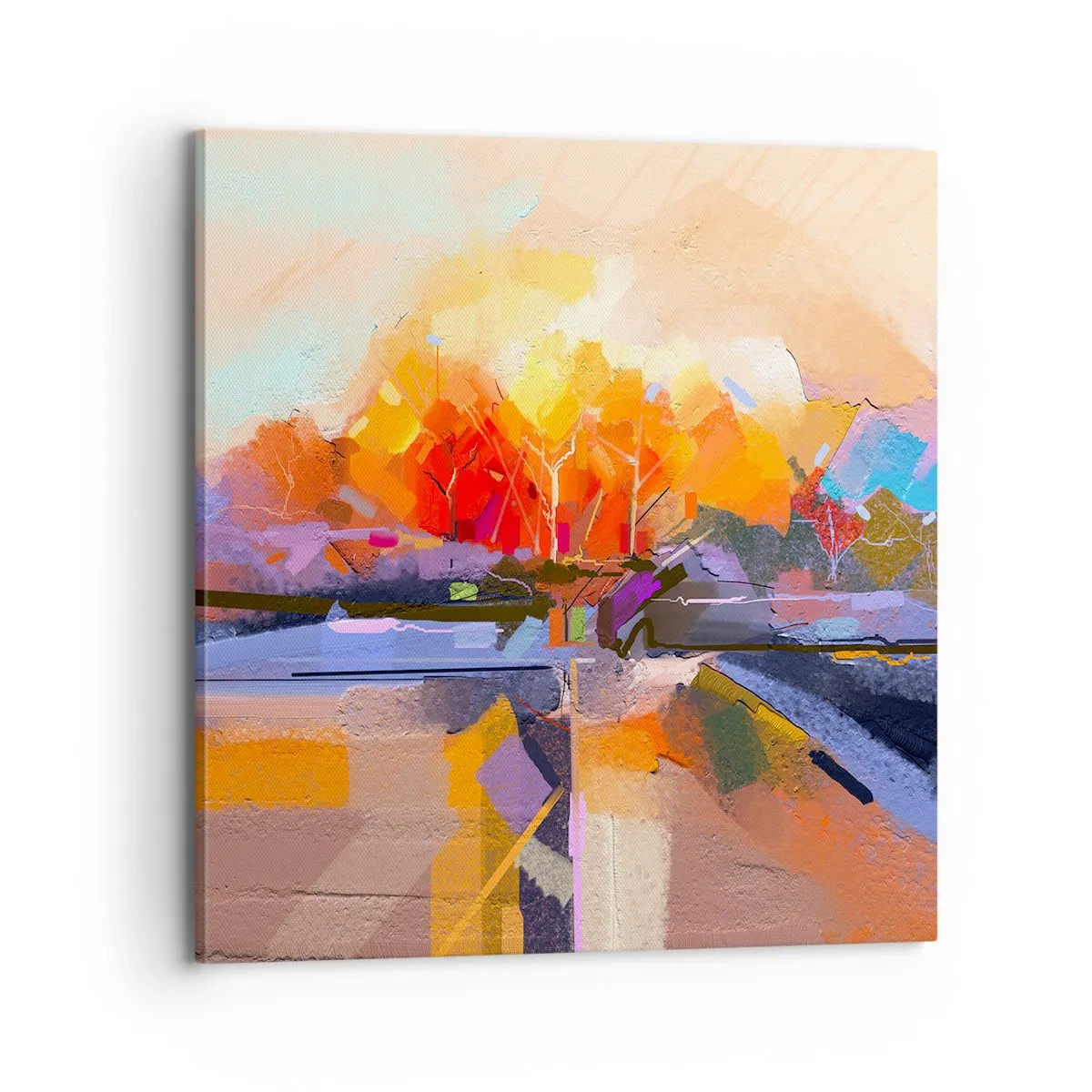 Bild auf Leinwand - Leinwandbild - Der Herbst ist geworden - 70x70 cm