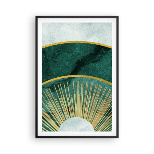 Poster in einem schwarzem Rahmen - Anderes Sonnensystem - 61x91 cm