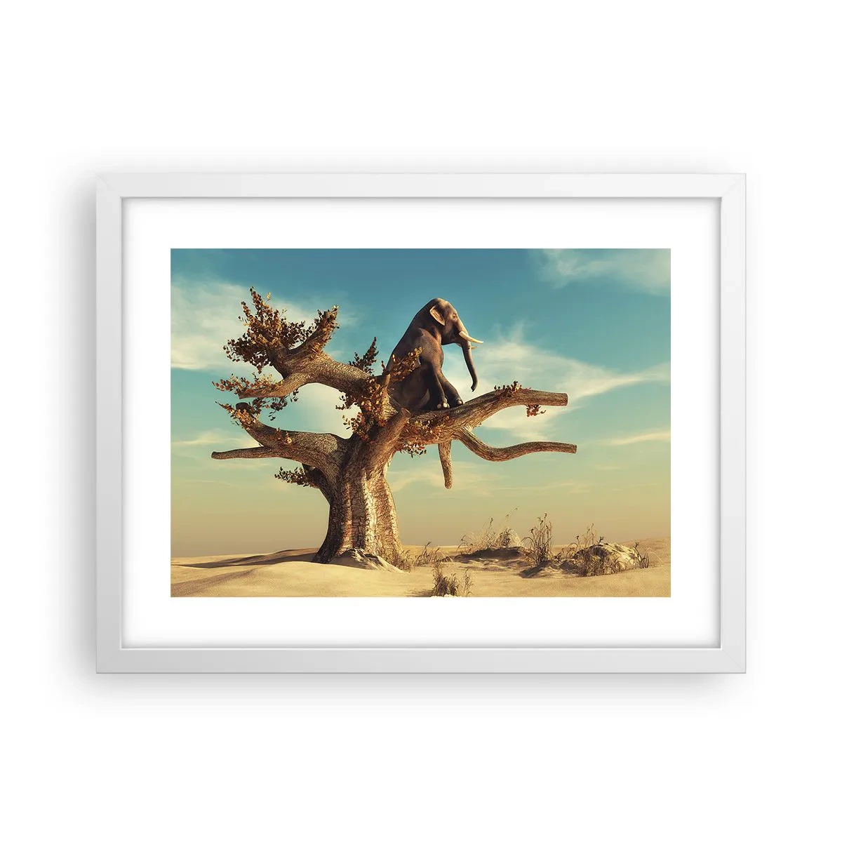 Poster in einem weißen Rahmen - Ein neuer Standpunkt - 40x30 cm