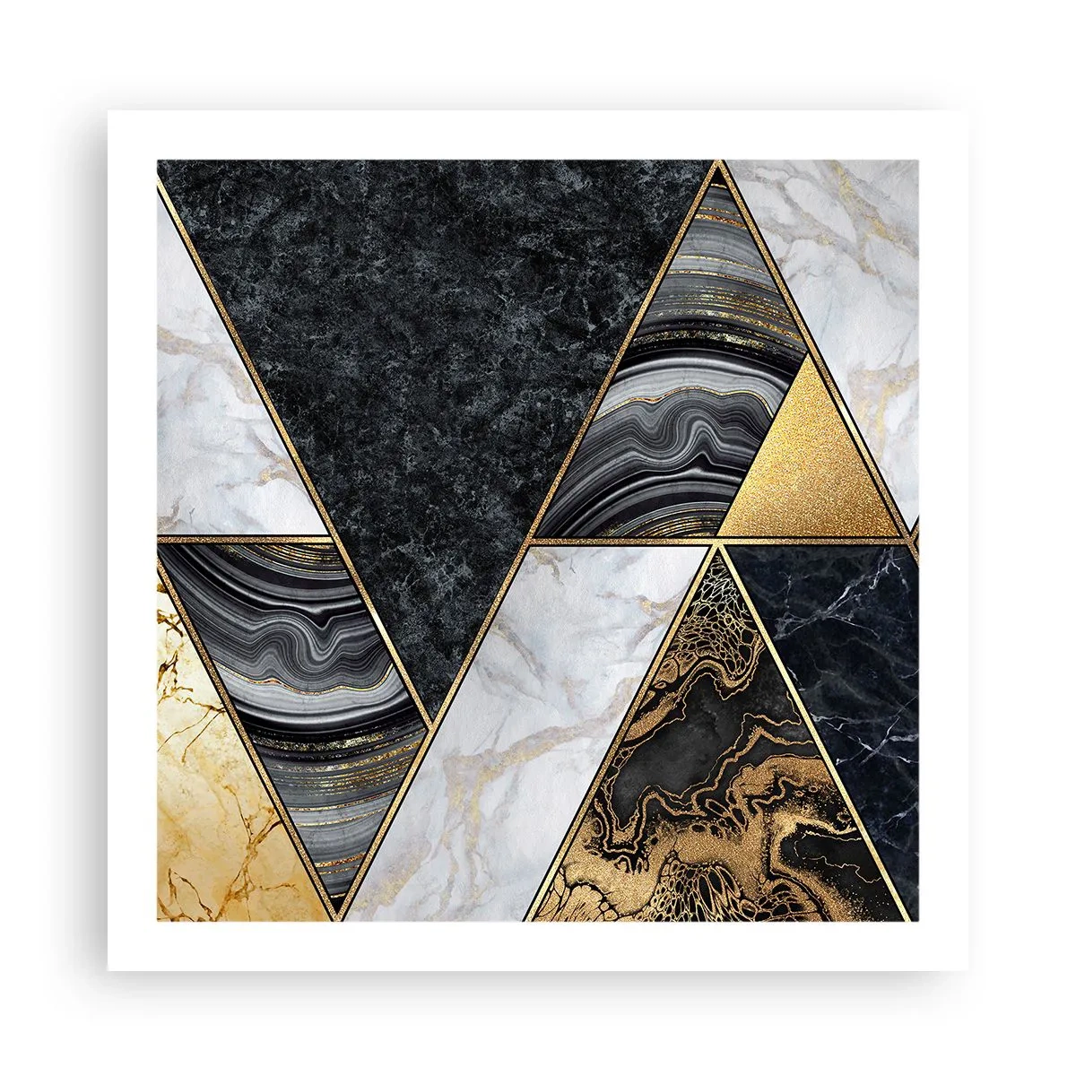 Poster - Stein um Stein - 60x60 cm