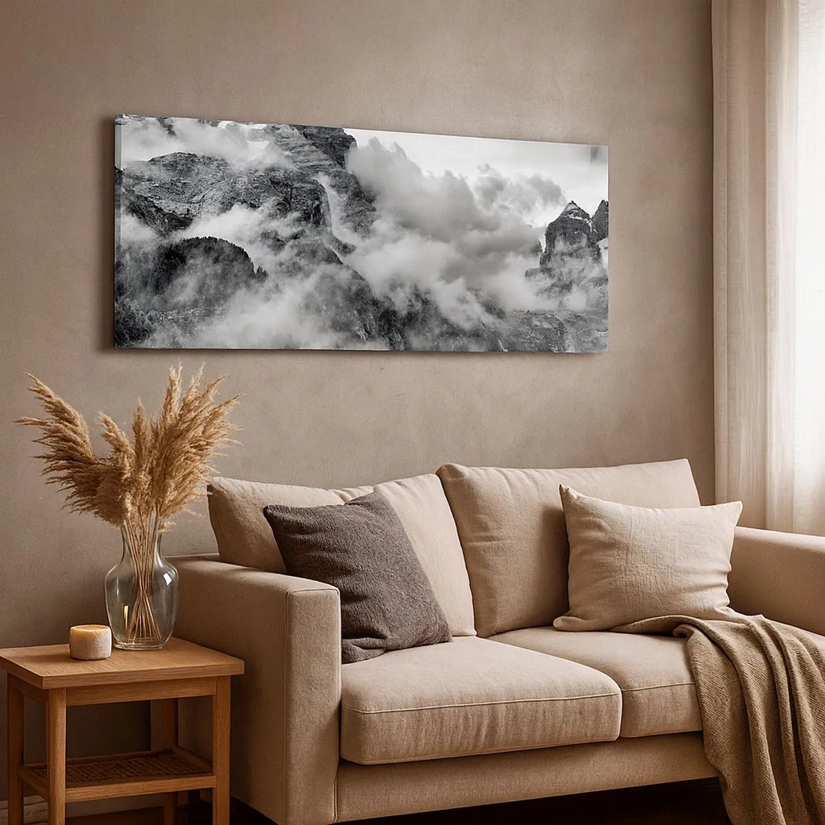 Bild auf Leinwand - Leinwandbild - Schön und grausam - 100x40 cm