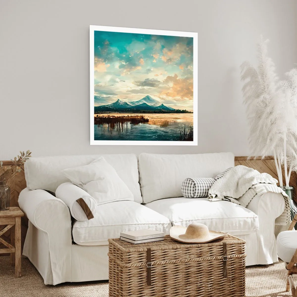 Poster - Unter dem Schutz des Himmels - 40x40 cm