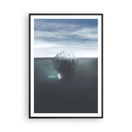 Poster in einem schwarzem Rahmen - Unterwassergeheimnis - 70x100 cm