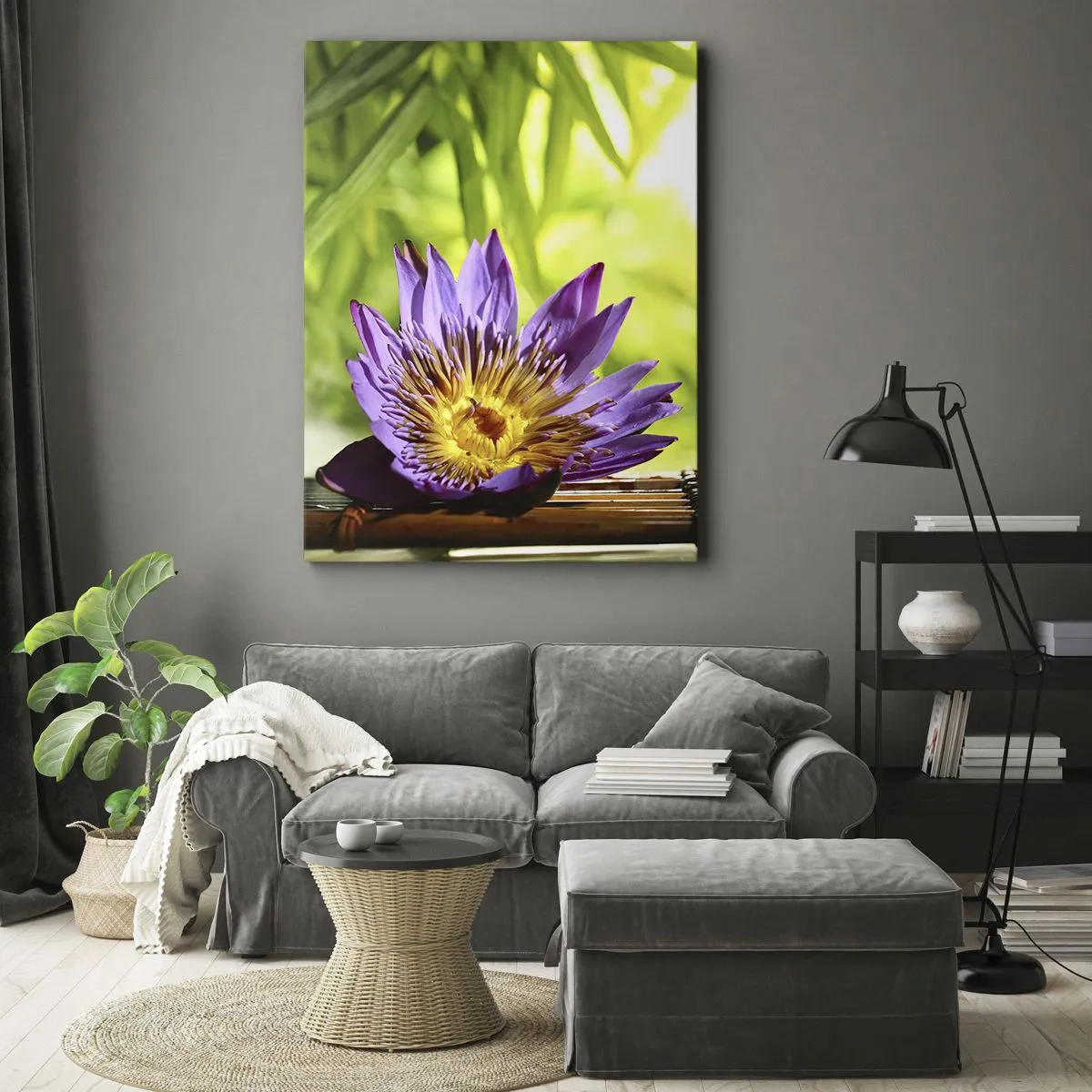 Bild auf Leinwand - Leinwandbild - In der asiatischen Sonne - 55x100 cm