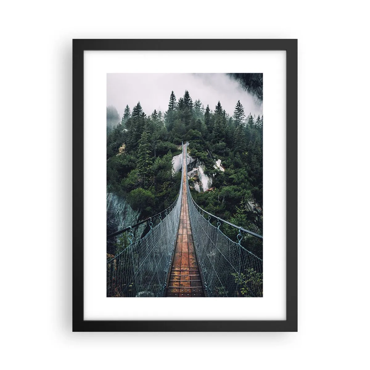 Poster in einem schwarzem Rahmen - Nur für Überflieger - 30x40 cm