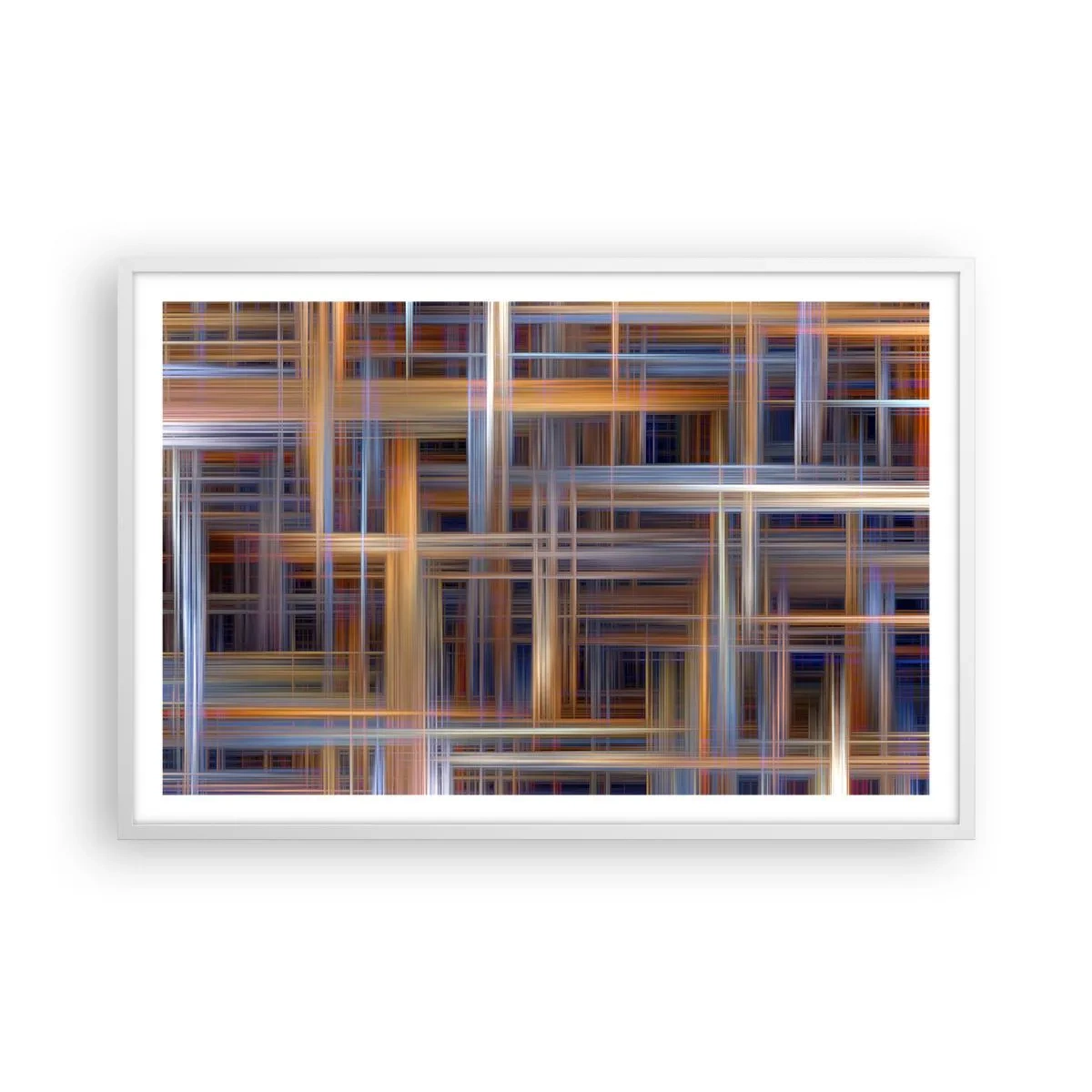 Poster in einem weißen Rahmen - Aus Licht gewebt - 91x61 cm