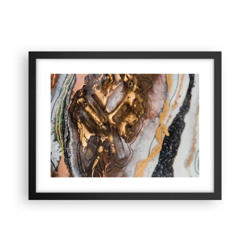 Poster in einem schwarzem Rahmen - Das Element der Erde - 40x30 cm