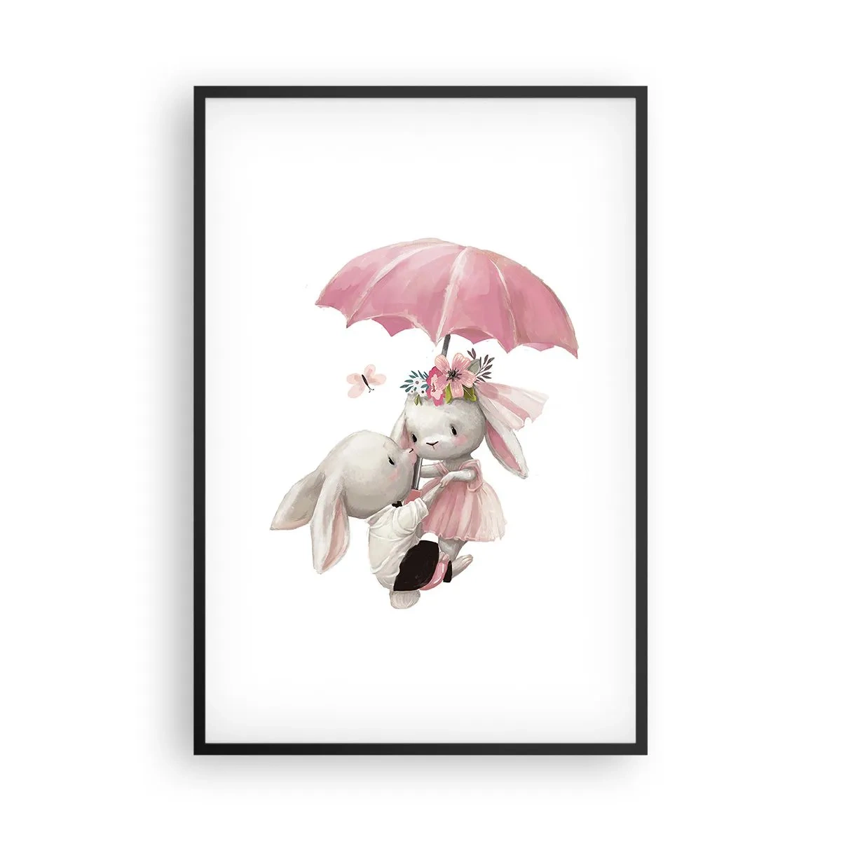 Poster in einem schwarzem Rahmen - Das ist eben Liebe - 61x91 cm